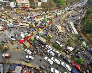 traffic situation in dhaka